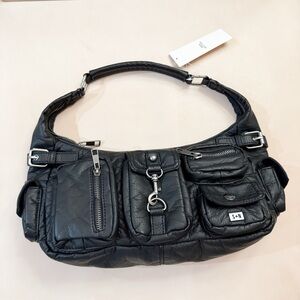 Urban Outfitters Silence + Noise Emily Washed Faux Leather Shoulder Bag